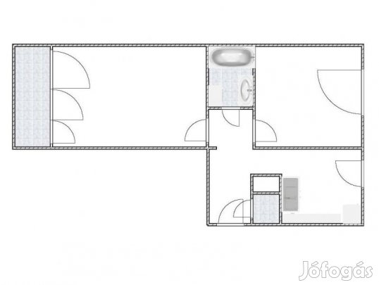 Pécs- Aidinger János utcában kétszobás, erkélyes lakás!