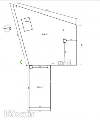 Pécs, Hunyadi úton eladó nagyméretű garázs