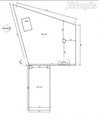 Pécs, Hunyadi úton nagyméretű zárt garázs eladó