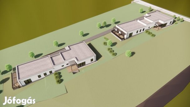 Pécs - Rózsadombon 122 nm-es egy szintes új építésű ikerház