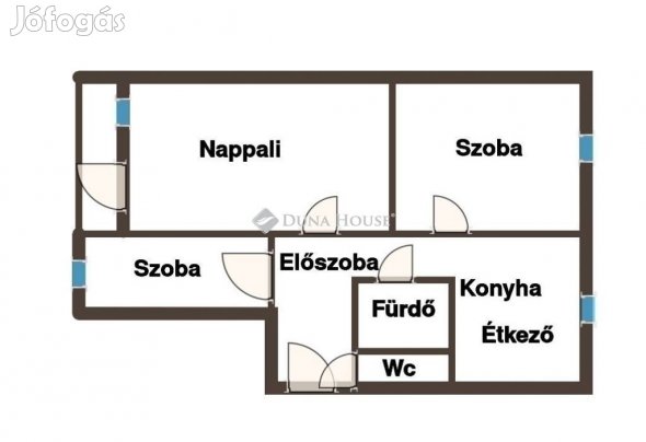 Pécsi 64 nm-es lakás eladó