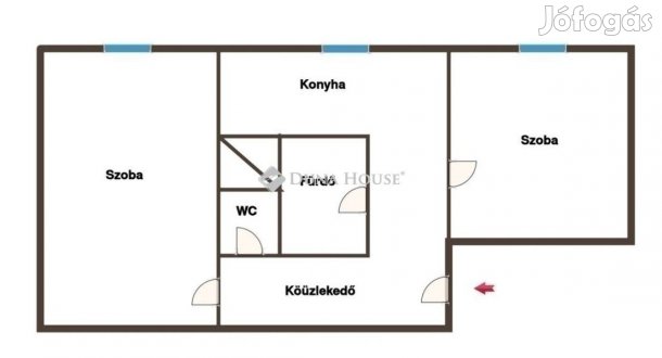 Pécsi eladó 47 nm-es lakás