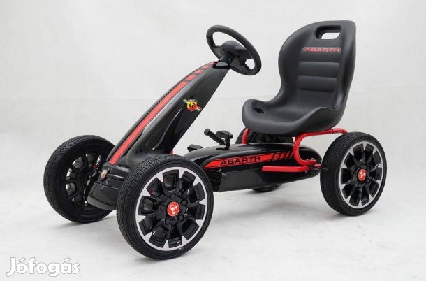 Pedálos gokart - eredeti Abarth licenc / fekete