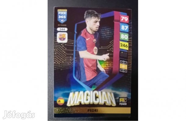 Pedri Barcelona Magician focis kártya Panini FIFA 365: 2024-2025