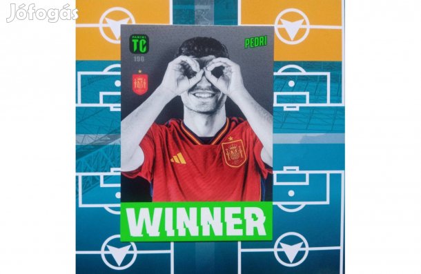 Pedri (Spanyolország) Winner Panini Top Class 2024 kártya