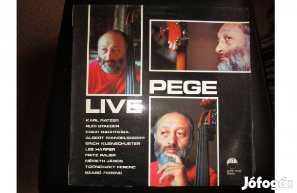 Pege Aladár Live bakelit hanglemez eladó