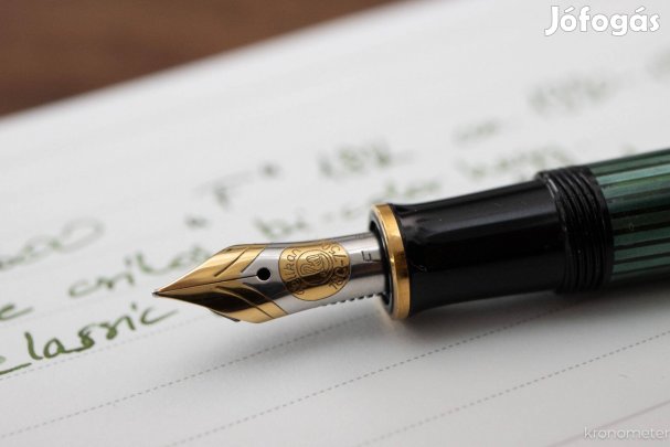 Pelikan Souveran M600 "Old Style" töltőtoll zöld-fekete csíkos