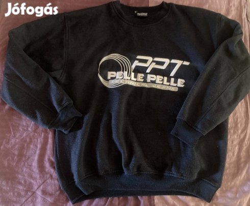 Pelle Pelle (Marc Buchanan) USA M hímzett vastag pamut pulóver 