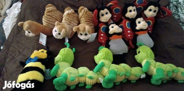 Penny plüss figura csiga pillangó és kukac gyűjtemény