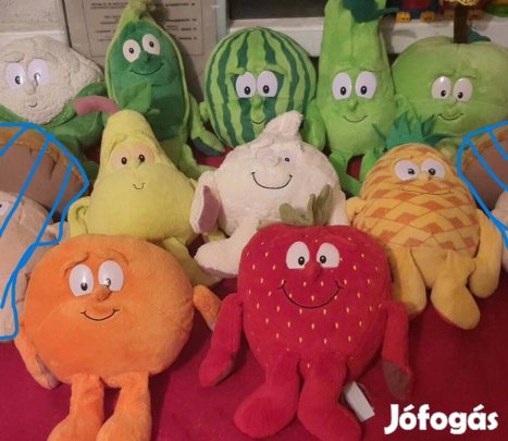Penny vitateam zöldség gyümölcs plüss figura gyűjtemény