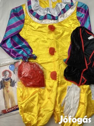 Pennywise jelmez, IT jelmez, Bohóc jelmez, felnőtt jelmez D253