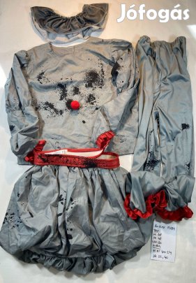 Pennywise jelmez, bohóc jelmez, halloween jelmez 10-12 év M194