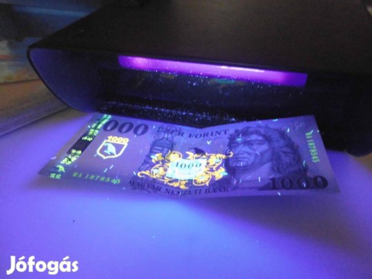 Pénzjegy, banjegy vizsgáló tartalék új fénycsővel