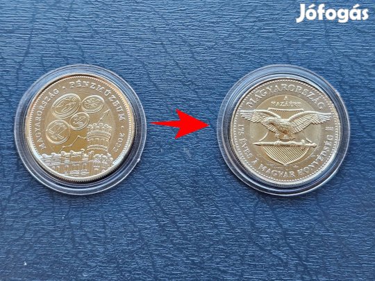Pénzmúzeum 100ft-os emlék érme csere Honvédségi 100ft-ra