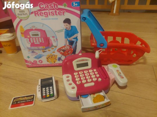 Pénztárgép játék és kártyaolvasó egyben