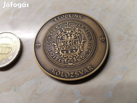Pénzverdei Látogatói érem "Kolozsvár" 2012-es csak 305 db Ritk