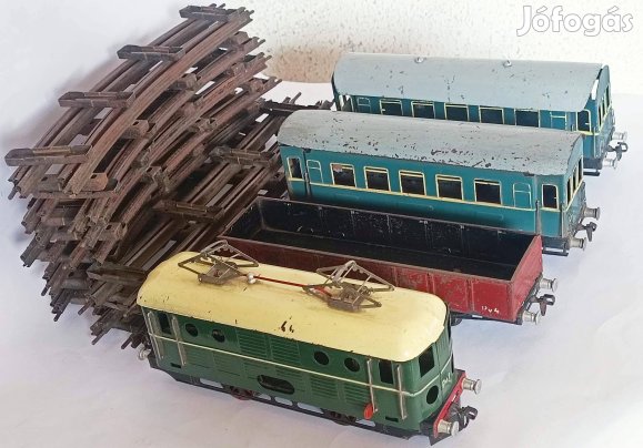 Pénzverdei Pévé Előre 0-ás Magyar vasút játék régiség készlet PV