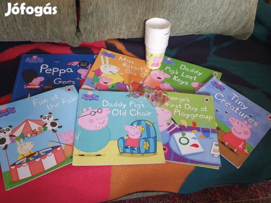 Peppa Pig mesekönyvek -Peppa Goes to London, napszemüveg,pohár
