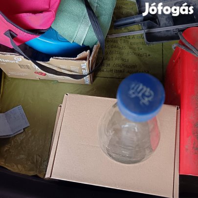 Pepsi Cola 1 literes üveg, régi Fanta kupak rajta! retro