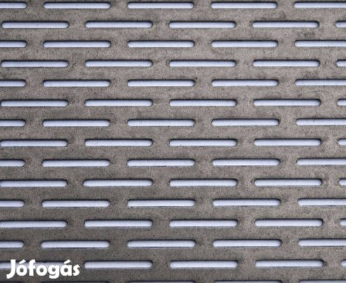 Perforált Lemez, Rozsdamentes, 2-20-2,kerekített téglalap, eladó. új