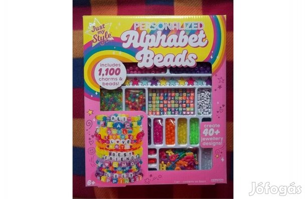 Personalized Alphabet Beads gyöngykészlet Új!