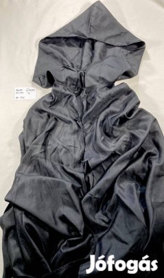 Pestis doktor jelmez köpeny, fekete köpeny, fekete palást GH129