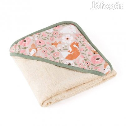 Petite&MARS Bambusz törölköző kapucnival Loulou Rosy Wilderness 100 x