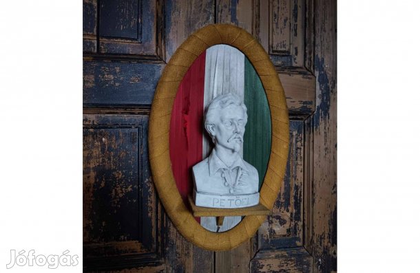 Petőfi szobor, 1948-ból, jelzett gipsz szobor, Kele jelzéssel talán? 9