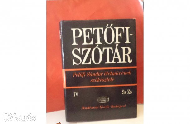 Petőfi szótár IV. Sz - Zs