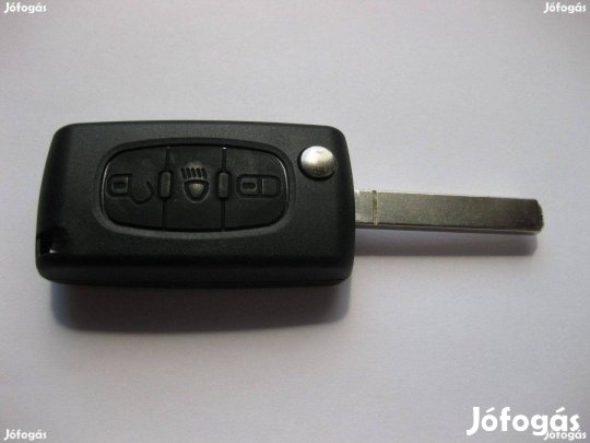 Peugeot 3 gombos bicska kulcsház új