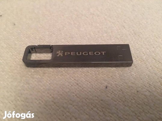 Peugeot elegáns króm USB pendrive 16 GB