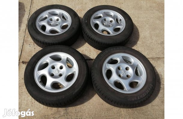 Peugeot gyári alufelni 15" 195/65 R15 gyári csavarjaival