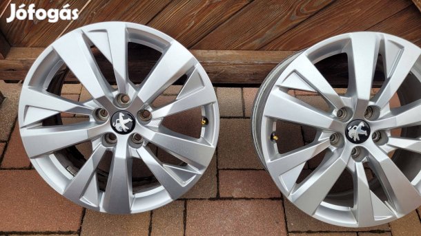 Peugeot gyári alufelni szett 17" col 5x108