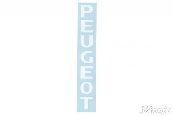 Peugeot matrica (villa) 190x25 mm fehér