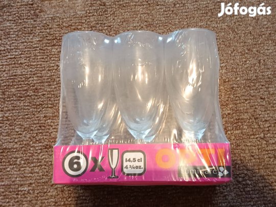 Pezsgős pohár készlet, bontatlan