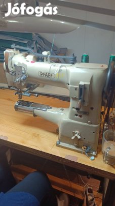 Pfaff 335 hármas továbbítású karos bőrdíszműves varrógép eladó