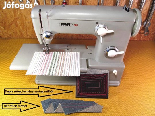 Pfaff 360-as bikaerős varrógép 10 év garanciával (elkeltek)