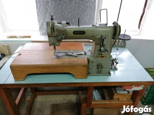 Pfaff bőrdiszműves ipari jobb karos varrógép eladó