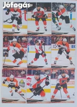 Philadelphia Flyers NHL kártyák Sanheim Couturier Koneczky