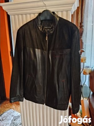 Philip Plein bőrkabát L méret új eladó