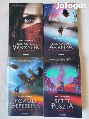 Philip Reeve - Ragadozó városok 1-4 új, olvasatlan 