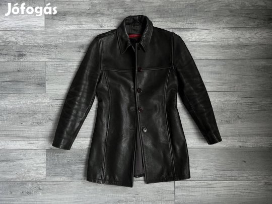 Philip Russel női barna bőrkabát az Örök divat!