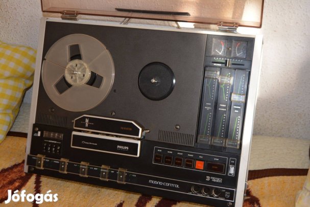 Philips 4419 szalagos magnó A44es széria legnagyobja,
