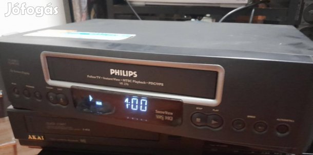 Philips 4 fejes VHS felvevo és lejatszó