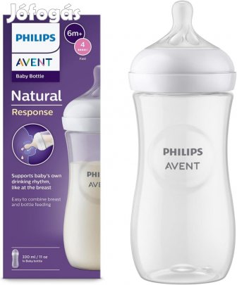 Philips Avent Natural Response SCY906/01, 3hó+, 330ml, OUTLET termék