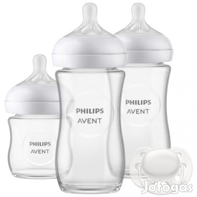 Philips Avent üveg cumisüveg szett SCD878/11, 1x120ml 2x240ml, OUTLET