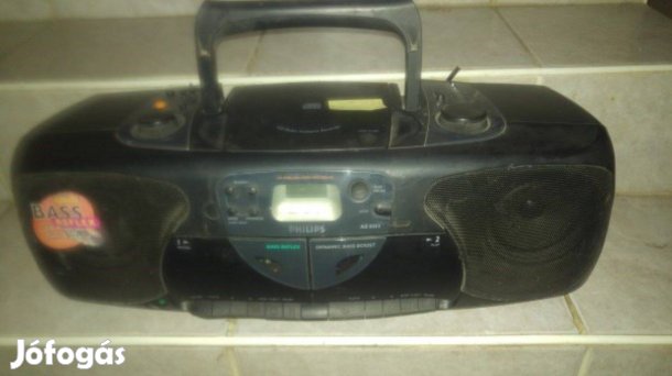 Philips Az8352 hordozható CD-s rádiós magnó
