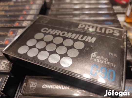 Philips Chromium C-90 újszerű kazetta gyűjteményből eladó!
