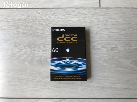 Philips DCC Digital Compact Cassette bontatlan kazetta 60 perc
