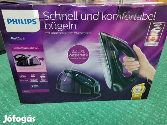 Philips Fastcare GC7715 Gőzállomás - 5,5 bar, 2,2L XL tartály